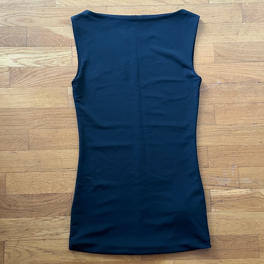 ENTIRE STUDIOS Bateau/Boat neck line top in BLACK
